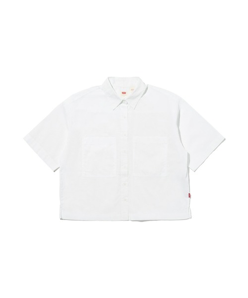 Levi's(リーバイス)の「Levi's/リーバイス HARLIE SS クロップドシャツ(シャツ/ブラウス・レディース・ホワイト・XS/S/M)」の2枚目の写真