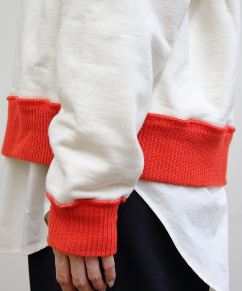 THE SHINZONE（ザ　シンゾーン）の「THE SHINZONE/シンゾーン　カラーブロックスウェット　COLOR BLOCK SWEATSHIRT（スウェット・レディース・ネイビー/ナチュラル・FREE）」の6枚目の写真