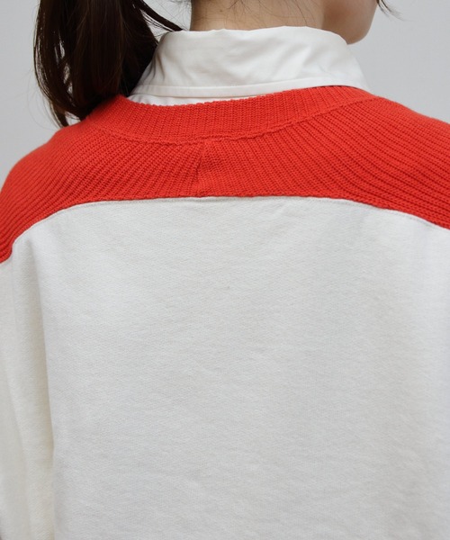 THE SHINZONE（ザ　シンゾーン）の「THE SHINZONE/シンゾーン　カラーブロックスウェット　COLOR BLOCK SWEATSHIRT（スウェット・レディース・ネイビー/ナチュラル・FREE）」の5枚目の写真