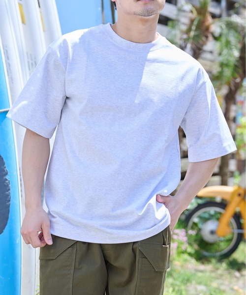 Sunny Smith（サニースミス）の「【SUNNY SMITH】SunnySmith無地ボディプレーティング天竺Tシャツ（Tシャツ/カットソー・メンズ・チャコール/オフホワイト/アッシュグレー・SMALL/MEDIUM/LARGE）」の8枚目の写真