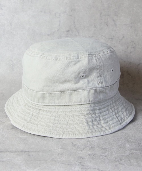 newhattan（ニューハッタン）の「NEWHATTAN Pigment Bucket Hat（ハット・メンズ・ブラウン/ネイビー/カーキ/ベージュ系その他/チャコール/グレー/オリーブ/ブラック/バーガンディー/ゴールド/ロイヤルブルー/オレンジ・FREE）」の6枚目の写真