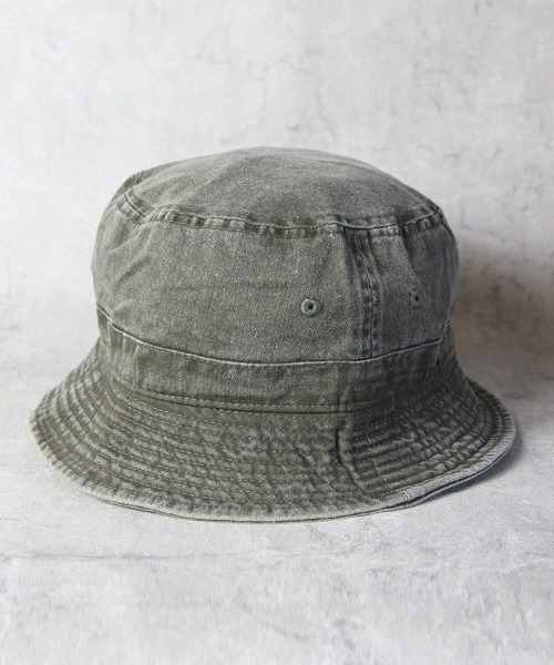 newhattan（ニューハッタン）の「NEWHATTAN Pigment Bucket Hat（ハット・メンズ・ブラウン/ネイビー/カーキ/ベージュ系その他/チャコール/グレー/オリーブ/ブラック/バーガンディー/ゴールド/ロイヤルブルー/オレンジ・FREE）」の7枚目の写真