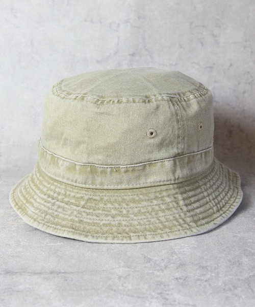 newhattan（ニューハッタン）の「NEWHATTAN Pigment Bucket Hat（ハット・メンズ・ブラウン/ネイビー/カーキ/ベージュ系その他/チャコール/グレー/オリーブ/ブラック/バーガンディー/ゴールド/ロイヤルブルー/オレンジ・FREE）」の8枚目の写真
