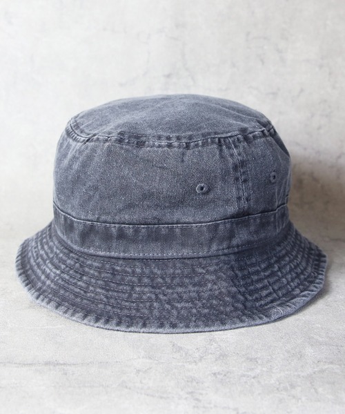 newhattan（ニューハッタン）の「NEWHATTAN Pigment Bucket Hat（ハット・メンズ・ブラウン/ネイビー/カーキ/ベージュ系その他/チャコール/グレー/オリーブ/ブラック/バーガンディー/ゴールド/ロイヤルブルー/オレンジ・FREE）」の4枚目の写真
