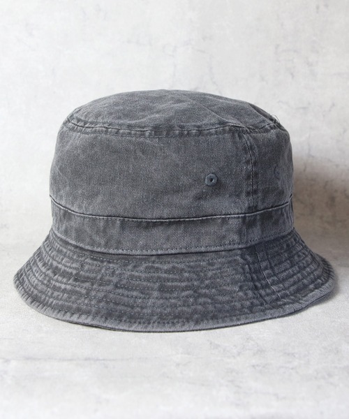 newhattan（ニューハッタン）の「NEWHATTAN Pigment Bucket Hat（ハット・メンズ・ブラウン/ネイビー/カーキ/ベージュ系その他/チャコール/グレー/オリーブ/ブラック/バーガンディー/ゴールド/ロイヤルブルー/オレンジ・FREE）」の2枚目の写真