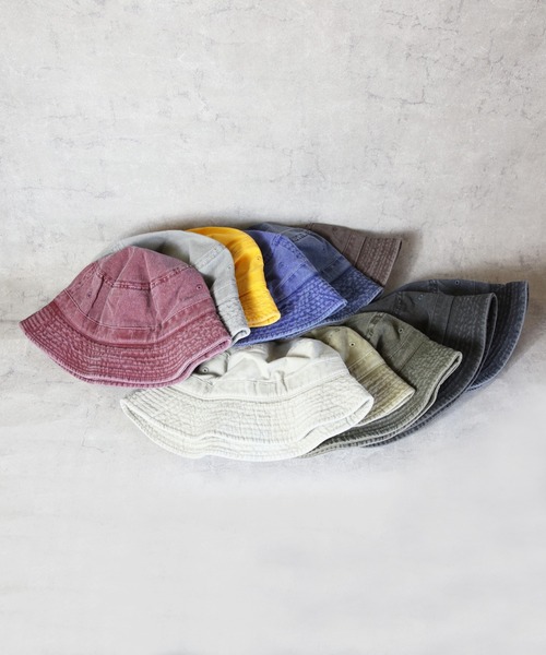 newhattan（ニューハッタン）の「NEWHATTAN Pigment Bucket Hat（ハット・メンズ・ブラウン/ネイビー/カーキ/ベージュ系その他/チャコール/グレー/オリーブ/ブラック/バーガンディー/ゴールド/ロイヤルブルー/オレンジ・FREE）」の20枚目の写真