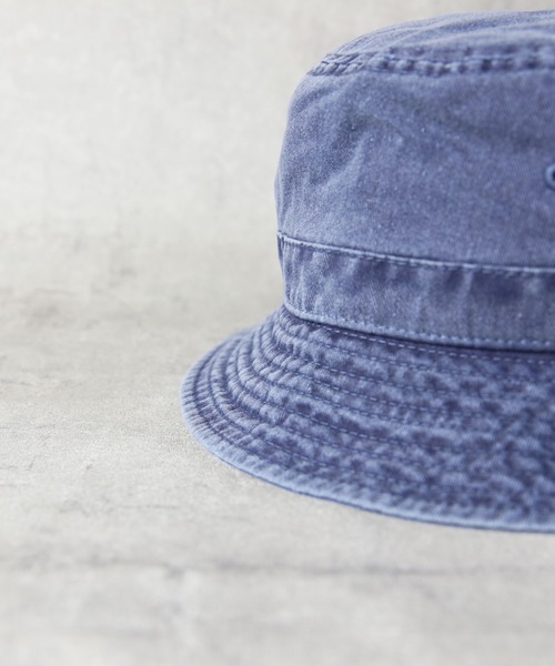 newhattan（ニューハッタン）の「NEWHATTAN Pigment Bucket Hat（ハット・メンズ・ブラウン/ネイビー/カーキ/ベージュ系その他/チャコール/グレー/オリーブ/ブラック/バーガンディー/ゴールド/ロイヤルブルー/オレンジ・FREE）」の15枚目の写真