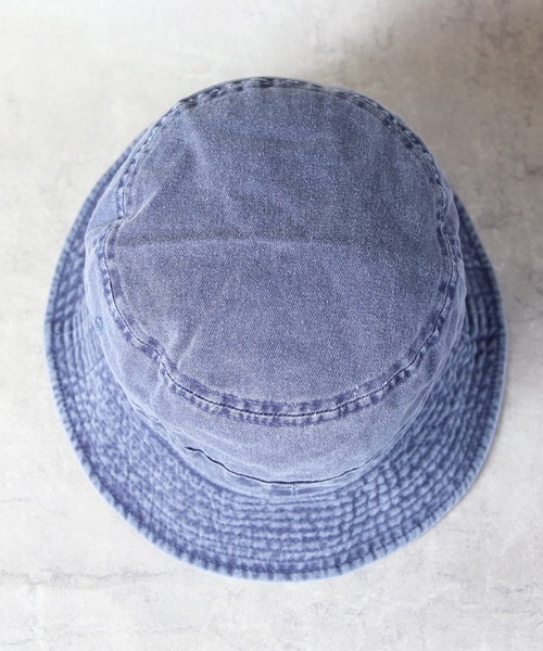 newhattan（ニューハッタン）の「NEWHATTAN Pigment Bucket Hat（ハット・メンズ・ブラウン/ネイビー/カーキ/ベージュ系その他/チャコール/グレー/オリーブ/ブラック/バーガンディー/ゴールド/ロイヤルブルー/オレンジ・FREE）」の17枚目の写真