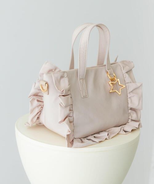 RODE SKO(ロデスコ)の「スターチャームフリルミニトートバッグ(ハンドバッグ・レディース・アイボリー/モカ/ブラック・ONE)」の18枚目の写真