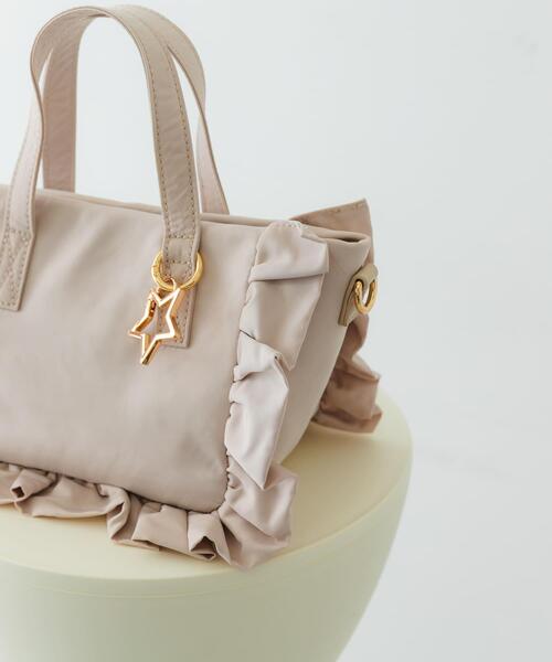 RODE SKO(ロデスコ)の「スターチャームフリルミニトートバッグ(ハンドバッグ・レディース・アイボリー/モカ/ブラック・ONE)」の17枚目の写真