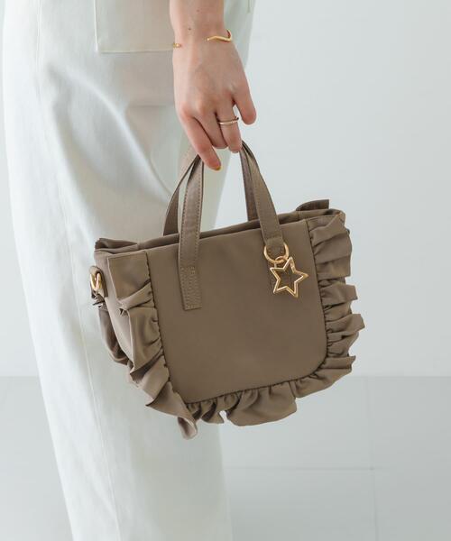 RODE SKO(ロデスコ)の「スターチャームフリルミニトートバッグ(ハンドバッグ・レディース・アイボリー/モカ/ブラック・ONE)」の20枚目の写真