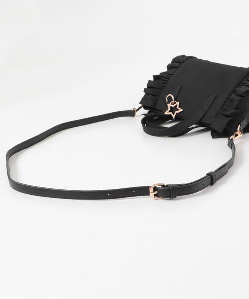 RODE SKO(ロデスコ)の「スターチャームフリルミニトートバッグ(ハンドバッグ・レディース・アイボリー/モカ/ブラック・ONE)」の6枚目の写真