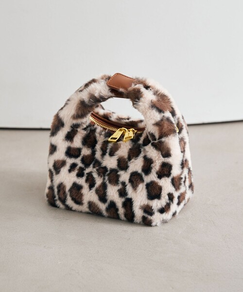 セール】【別注】＜SINBONO＞レオパード フェイクファー バッグ