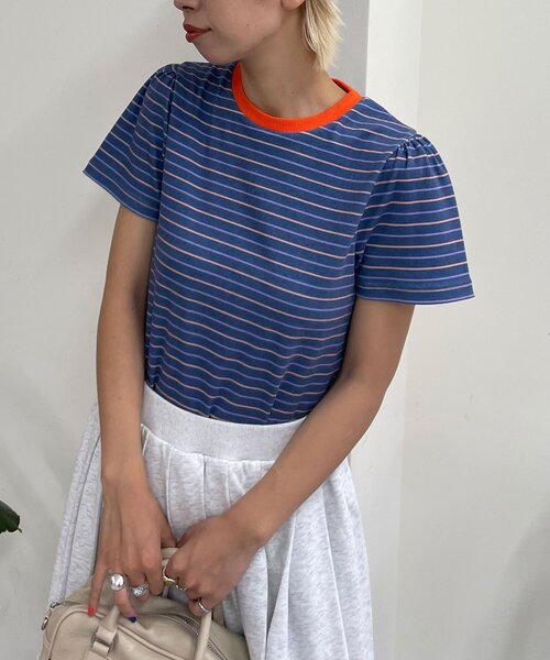 HELLO.SANFRANCISCO(ハローサンフランシスコ)の「【HELLO.SANFRANCISCO/ハローサンフランシスコ】アソート柄TEE付きキャミワンピース(ワンピース・レディース・イエロー/ネイビー/グレー・ONE SIZE)」の14枚目の写真