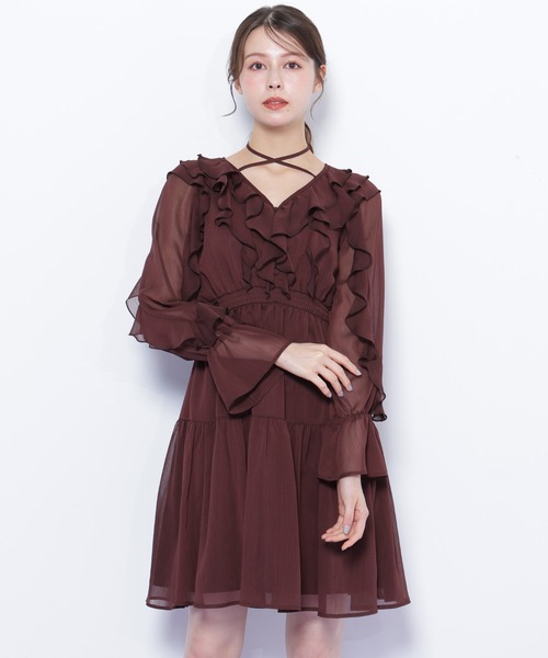 ◇フリルミニワンピース（ワンピース）｜JILL by JILL STUART