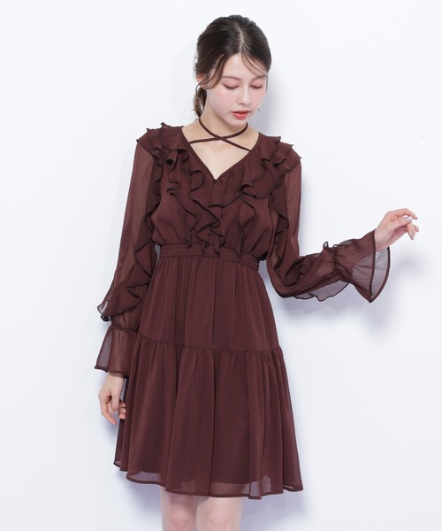 ◇フリルミニワンピース（ワンピース）｜JILL by JILL STUART