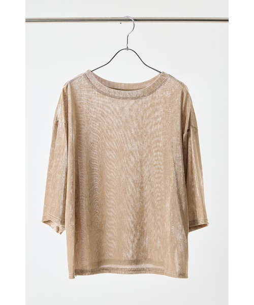 tシャツ Tシャツ (CHIGNON)ベロアメッシュプルオーバー 50%OFFCHIGNON シニヨン ベロア メッシュ キャミ プルオーバー 8653