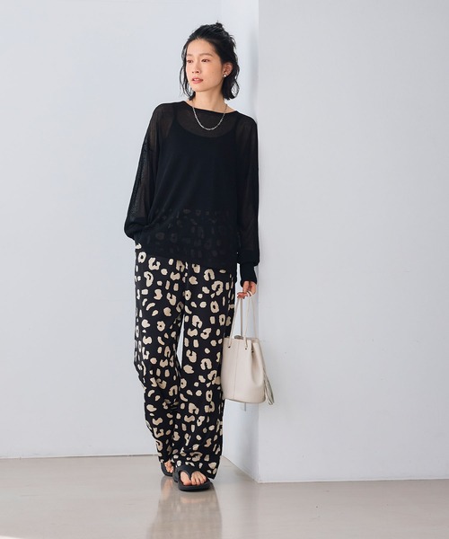 CROSS FUNCTION（クロスファンクション）の「《洗える》エブ楽 シアールーズニット＆キャミソールセット【CROSS FUNCTION/クロスファンクション】（ニット/セーター・レディース・ホワイト/ライトブルー/ブラック・LL/M/L）」の20枚目の写真