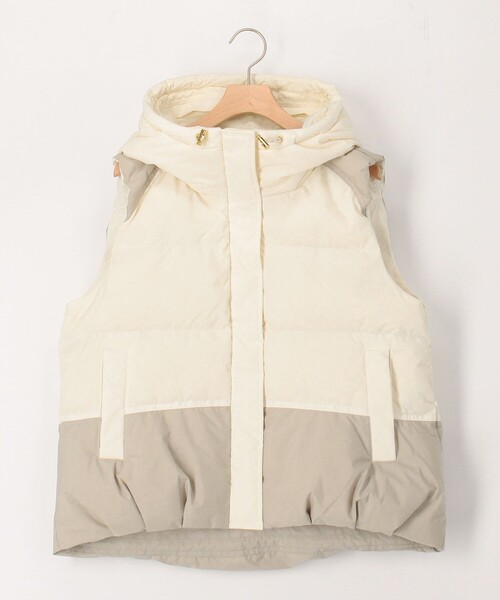 セール】エアリーフードピュアダウンベスト（ダウンベスト）｜MICO