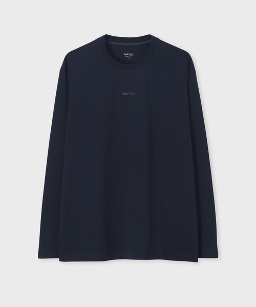 Paul Smith(ポールスミス)の「グラデーションロゴ 長袖Tシャツ【853290 7116A】(Tシャツ/カットソー・メンズ・ブラック/ホワイト/ネイビー・MEDIUM/LARGE)」の1枚目の写真