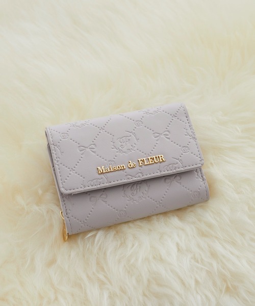 メゾンドフルール 財布 カラーモノグラムウォレット（財布）｜Maison de FLEUR（メゾンド