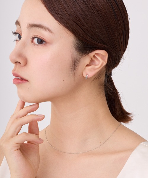 CALIN STANDARD(カリンスタンダード)の「◆金属アレルギー対応◆◆made in japan◆【純金厚メッキ】 ダブルライン 極小ミニマル ループフィットイヤリング(イヤリング・レディース・シルバー/ゴールド/ピンクゴールド・FREE)」の9枚目の写真