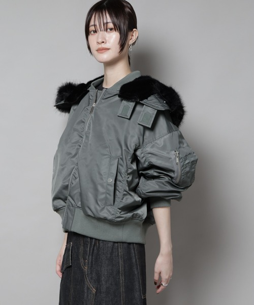 upper hights/THE U-2 HOODIE ARMY（MA-1）｜upperhights