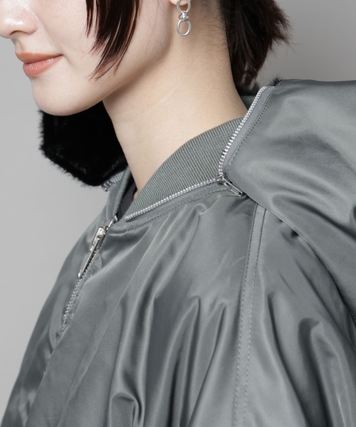 upperhights(アッパーハイツ)の「upper hights/THE U-2 HOODIE ARMY(MA-1・レディース・カーキ・1)」の18枚目の写真