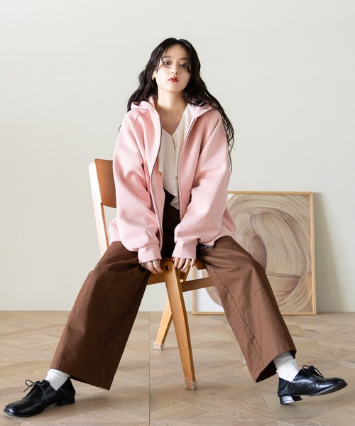 RAGEBLUE（レイジブルー）の「ダブルニーワイドペインターパンツ（チノパンツ・レディース・ホワイト/ブラック/ブラウン・FREE）」の13枚目の写真