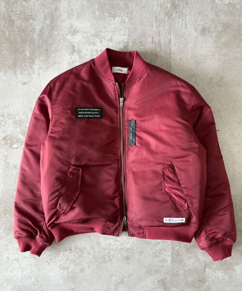 セール】【FFEIN（フェイン）】レザーパッチコンパクトMA-1 / MA-1