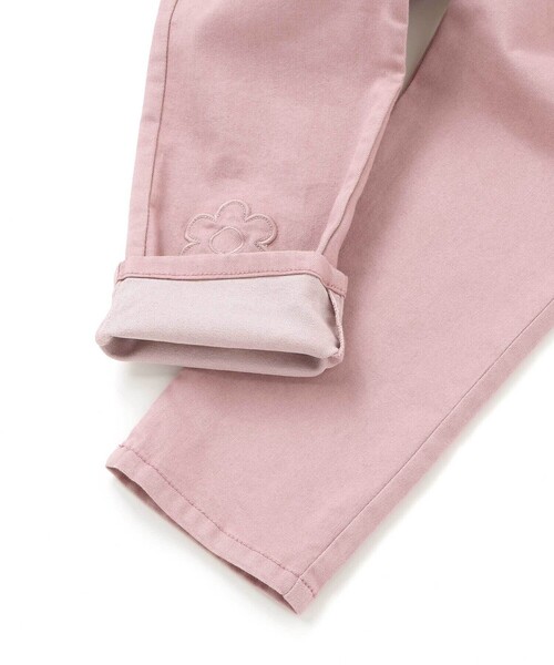 BeBe Petits Pois Vert（ベベプチポワヴェール）の「【店舗限定】花パッチワークカラーデニムロングパンツ（デニムパンツ・キッズ・ピンク/ネイビー・150cm/130cm/140cm/100cm/120cm/110cm）」の17枚目の写真