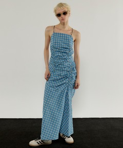 メゾンスペシャル MaisonSpecial ワンピース チェック チュニック MAISON SPECIAL ワンピース Plaid Pattern Combination Frill