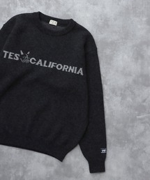 TES LOGO JQ WOOL KNIT / クルーネックニット