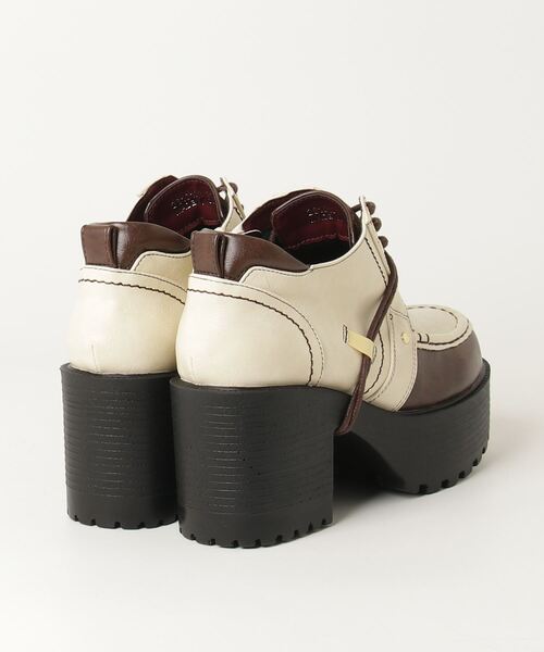 YOSUKE（ヨースケ）の「ヨースケYOSUKEウィメンズ厚底アレンジモックトゥレースアップシューズ2810102（ドレスシューズ・レディース・ブラック/ブラック×ブルー/ブラックミックス/グリーン系その他/ホワイト系その他/レッド・M/L/LL/S）」の7枚目の写真