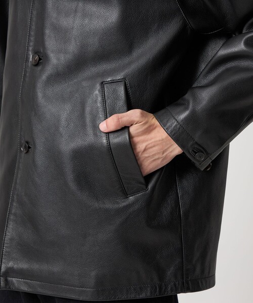 Steven Alan＞ シボ シープレザー カー コート（その他アウター