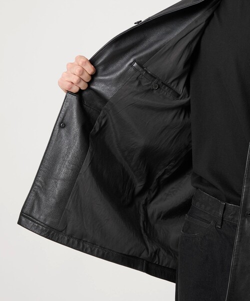 Steven Alan＞ シボ シープレザー カー コート（その他アウター