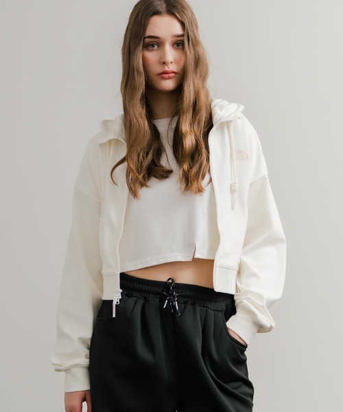 ノースフェイス　ホワイトレーベル　レディース　ショート丈　ジップアップ　パーカー 日本未展開モデル THE NORTH FACE ザ・ノースフェイス WHITE LABEL