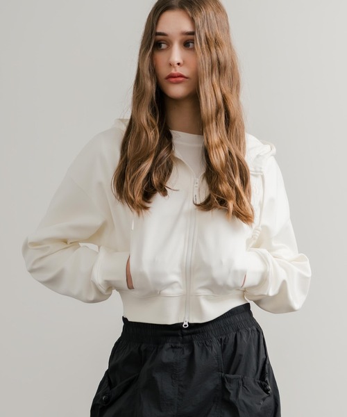 ノースフェイス　ホワイトレーベル　レディース　ショート丈　ジップアップ　パーカー ノースフェイス ホワイトレーベル レディース ショート丈 ジップアップ