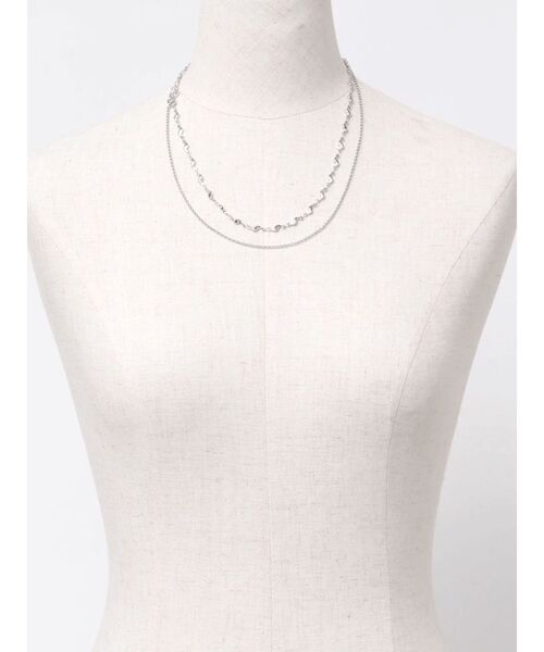 EMODA（エモダ）の「ミックスチェーンネックレス（ネックレス・レディース・ゴールド/シルバー・FREE）」の6枚目の写真