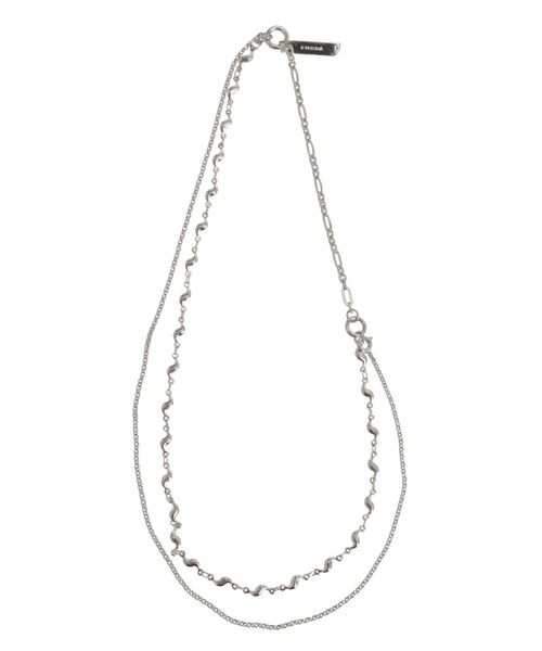 EMODA（エモダ）の「ミックスチェーンネックレス（ネックレス・レディース・ゴールド/シルバー・FREE）」の4枚目の写真