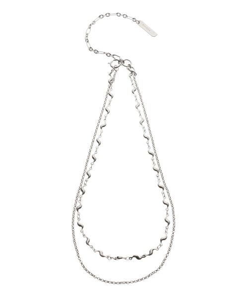 EMODA（エモダ）の「ミックスチェーンネックレス（ネックレス・レディース・ゴールド/シルバー・FREE）」の3枚目の写真