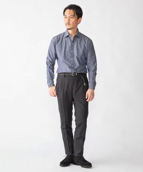 SHIPS（シップス）の「SHIPS: ウォッシュド ダンガリー シャツ（シャツ/ブラウス・メンズ・ライトブルー/ネイビー・SMALL/MEDIUM/LARGE/X-LARGE）」の6枚目の写真