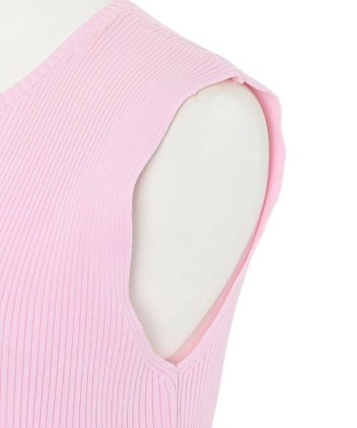 Narcissus（ナルシス）の「【PICCIN】ノースリペプラムニット《動画あり》（タンクトップ・レディース・ピンク・FREE）」の12枚目の写真