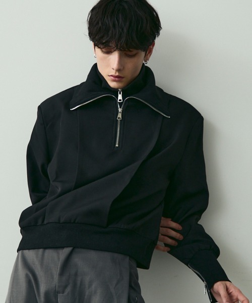 Short-Length Half-Zip Blouson / ショート丈ハーフジップブルゾン