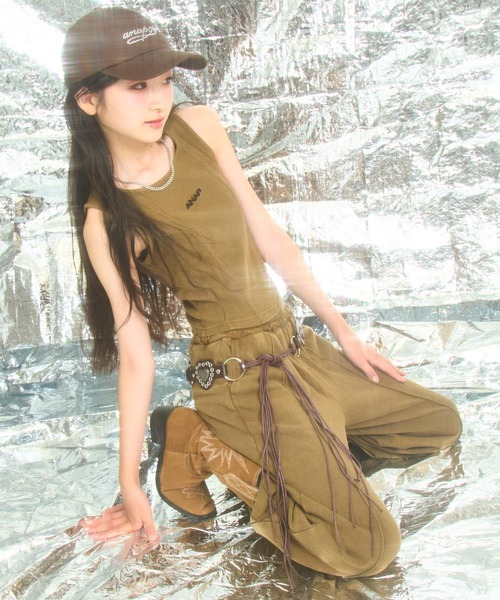 ANAP GｉRL（アナップガール）の「ハート バックル ウエスタン ベルト（ベルト・キッズ・ブラウン/ブラック・ONE SIZE）」の9枚目の写真