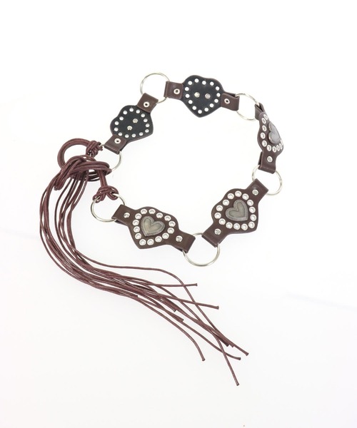 ANAP GｉRL（アナップガール）の「ハート バックル ウエスタン ベルト（ベルト・キッズ・ブラウン/ブラック・ONE SIZE）」の18枚目の写真