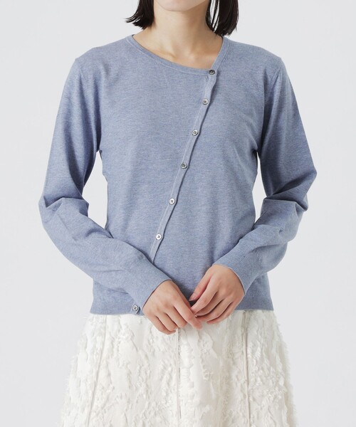LOVELESS（ラブレス）の「バイアスフロントカーディガン（カーディガン/ボレロ・レディース・ブルー系その他2/グレー系その他/ホワイト系その他/ブラック・36）」の16枚目の写真
