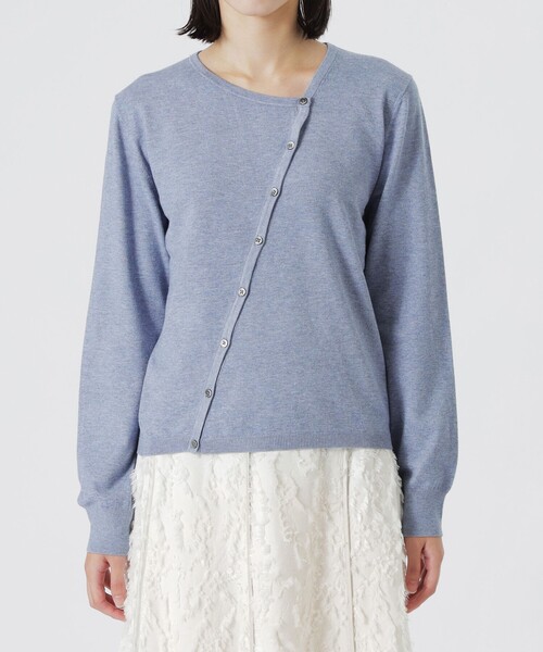 LOVELESS（ラブレス）の「バイアスフロントカーディガン（カーディガン/ボレロ・レディース・ブルー系その他2/グレー系その他/ホワイト系その他/ブラック・36）」の22枚目の写真