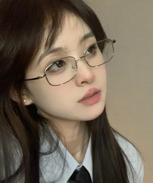 SHEPP（シープ）の「スクエア メタルフレームメガネ（メガネ）」