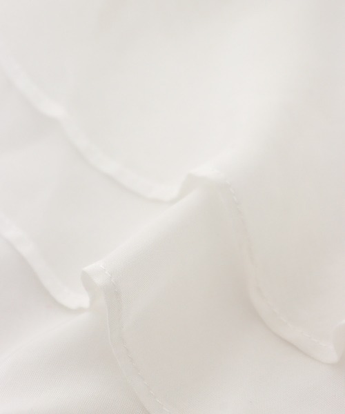 Three Four Time（ｽﾘｰﾌｫｰﾀｲﾑ）の「シアーフリルカラーブラウス（シャツ/ブラウス・レディース・ベージュ/オフホワイト・FREE）」の15枚目の写真